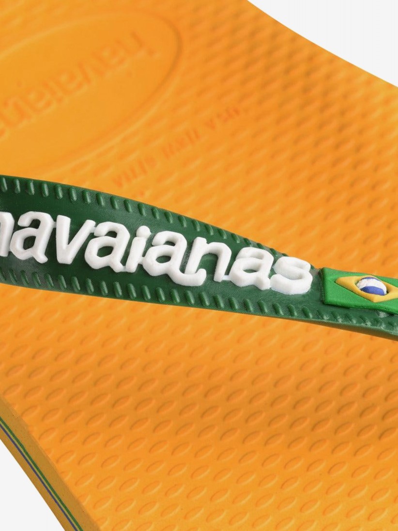 Chinelos Havaianas Brasil Logo Amarelos