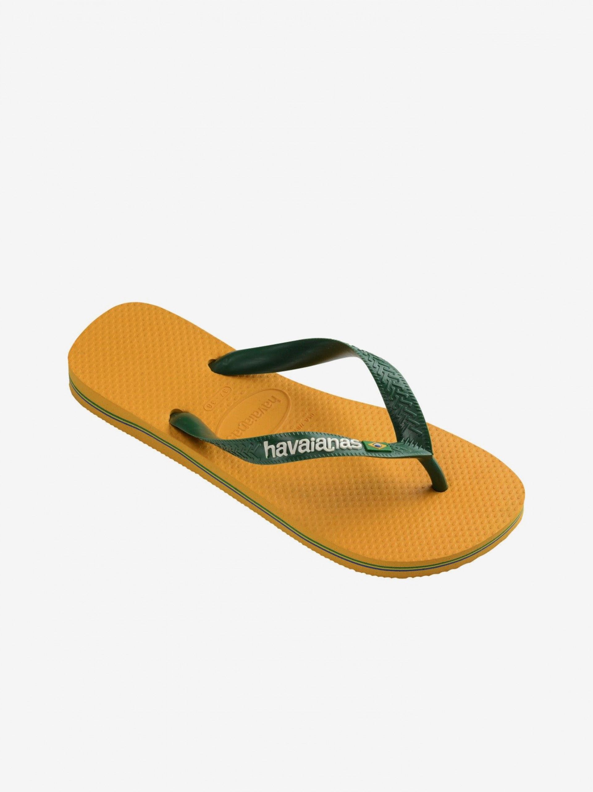 Chinelos Havaianas Brasil Logo Amarelos