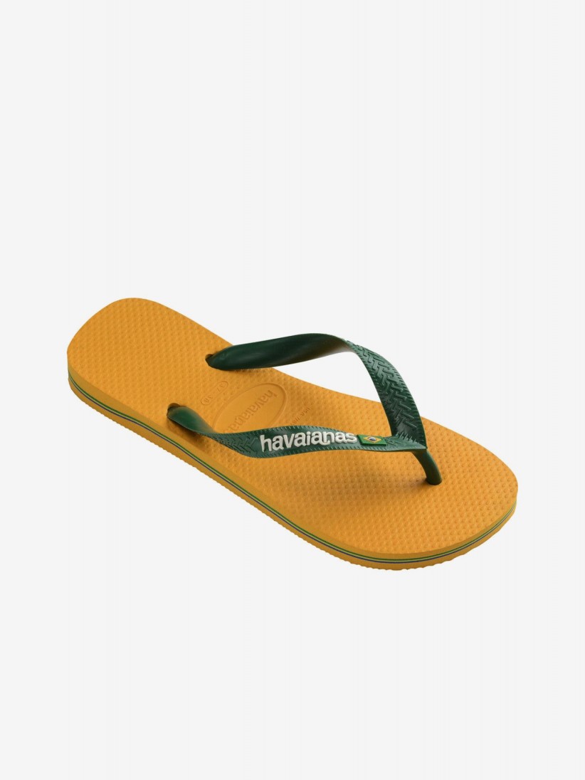 Chinelos Havaianas Brasil Logo Amarelos