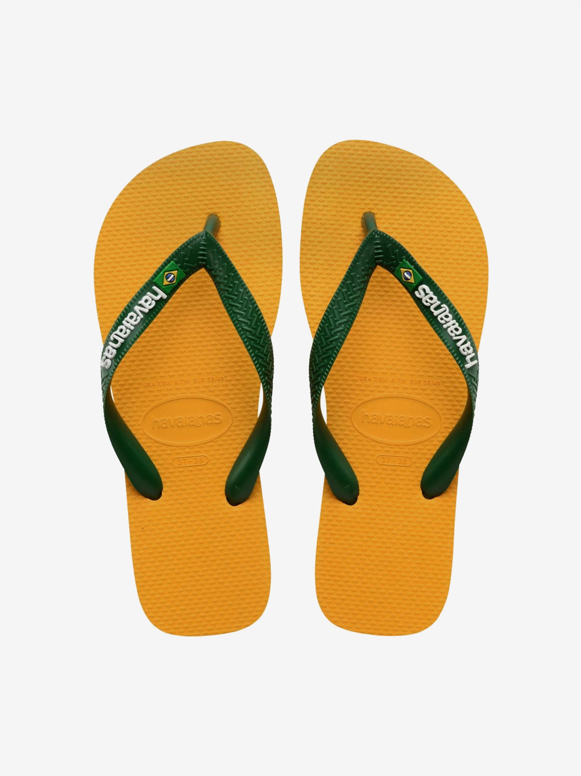 Chinelos Havaianas Brasil Logo Amarelos