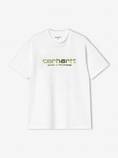 T-shirt Carhartt WIP Solar Chrome Script Branca