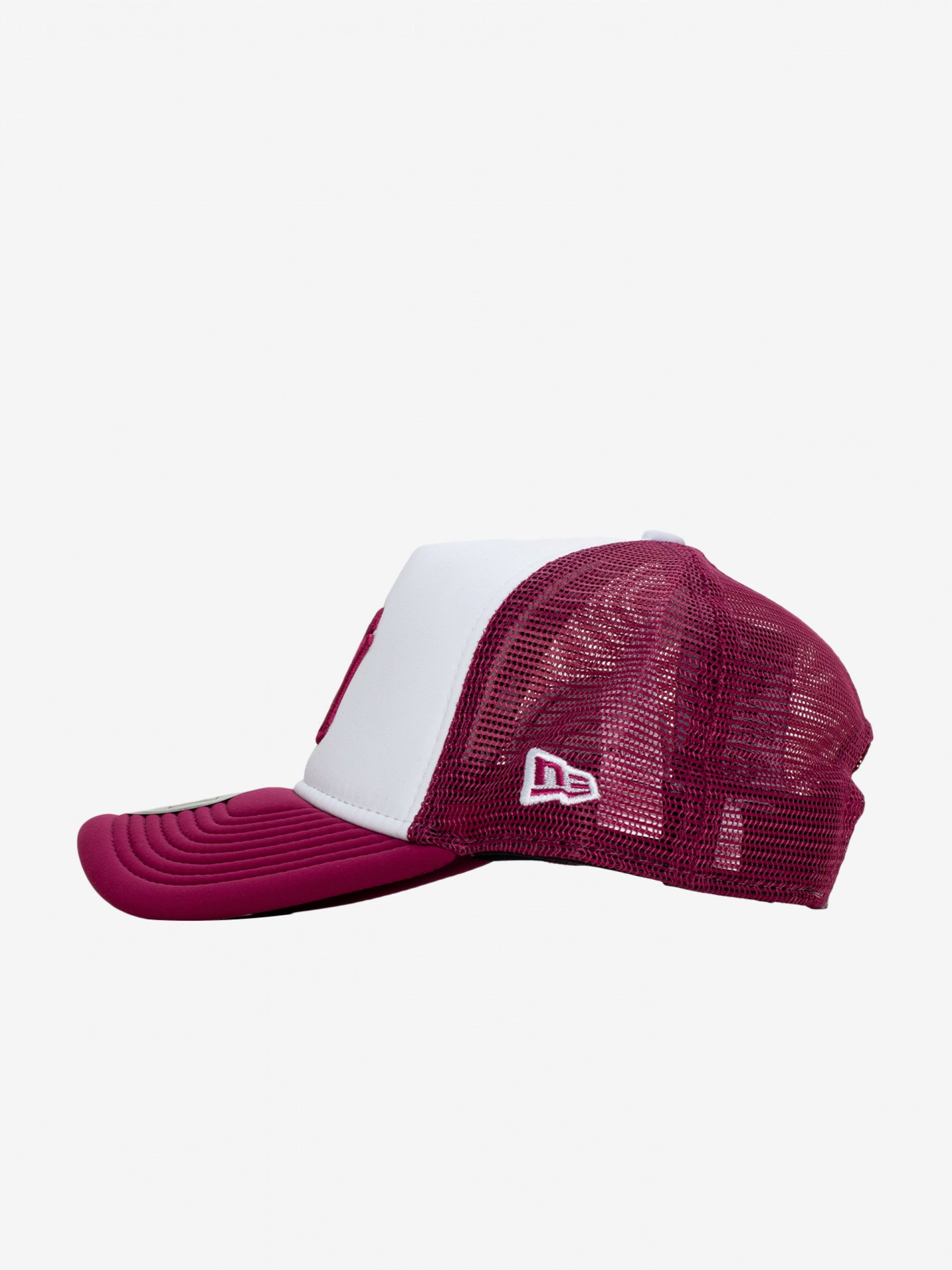 Boné New Era New York Yankees E-Frame Trucker Bordeaux e Branco