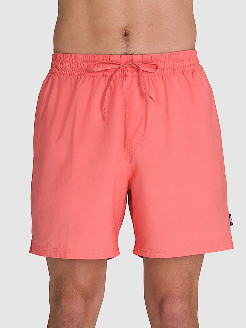 Vans Primary Solid Elastic Salmon Swimming Shorts