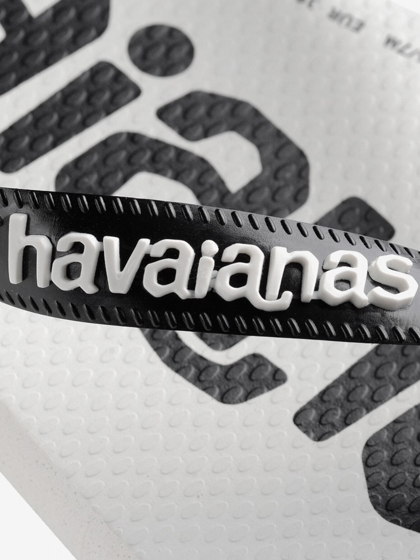 Chinelos Havaianas Top Logomania 2 Brancos e Pretos