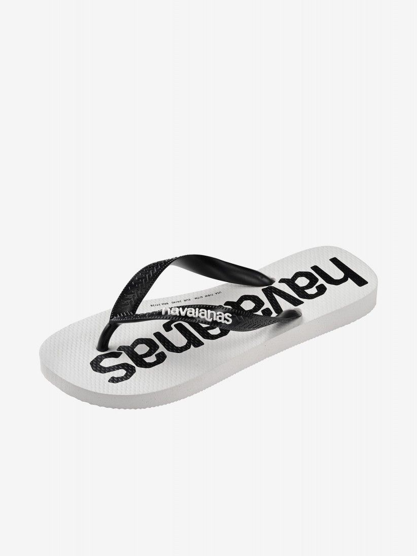 Chinelos Havaianas Top Logomania 2 Brancos e Pretos