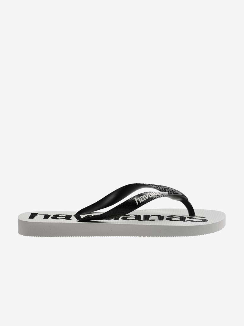 Chinelos Havaianas Top Logomania 2 Brancos e Pretos
