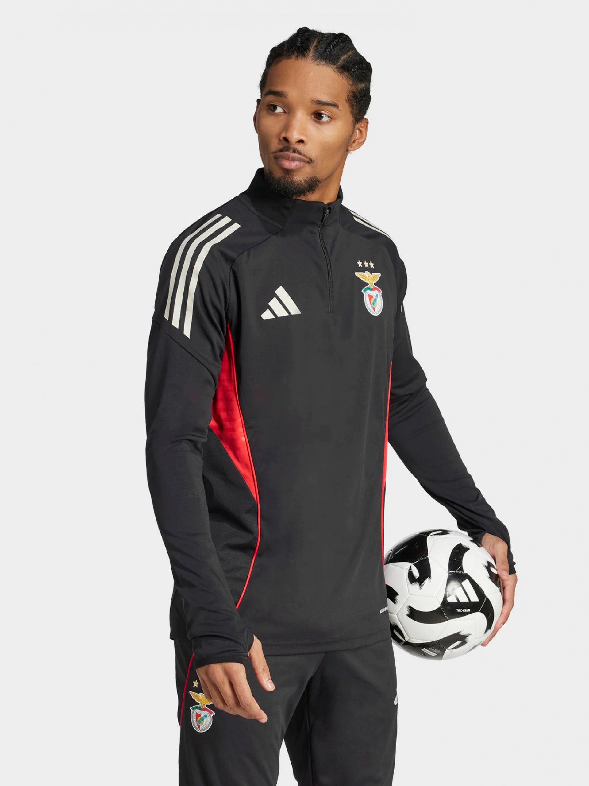 Camisola com Fecho de Treino Adidas S. L. Benfica Tiro 25 Competition EP25/26