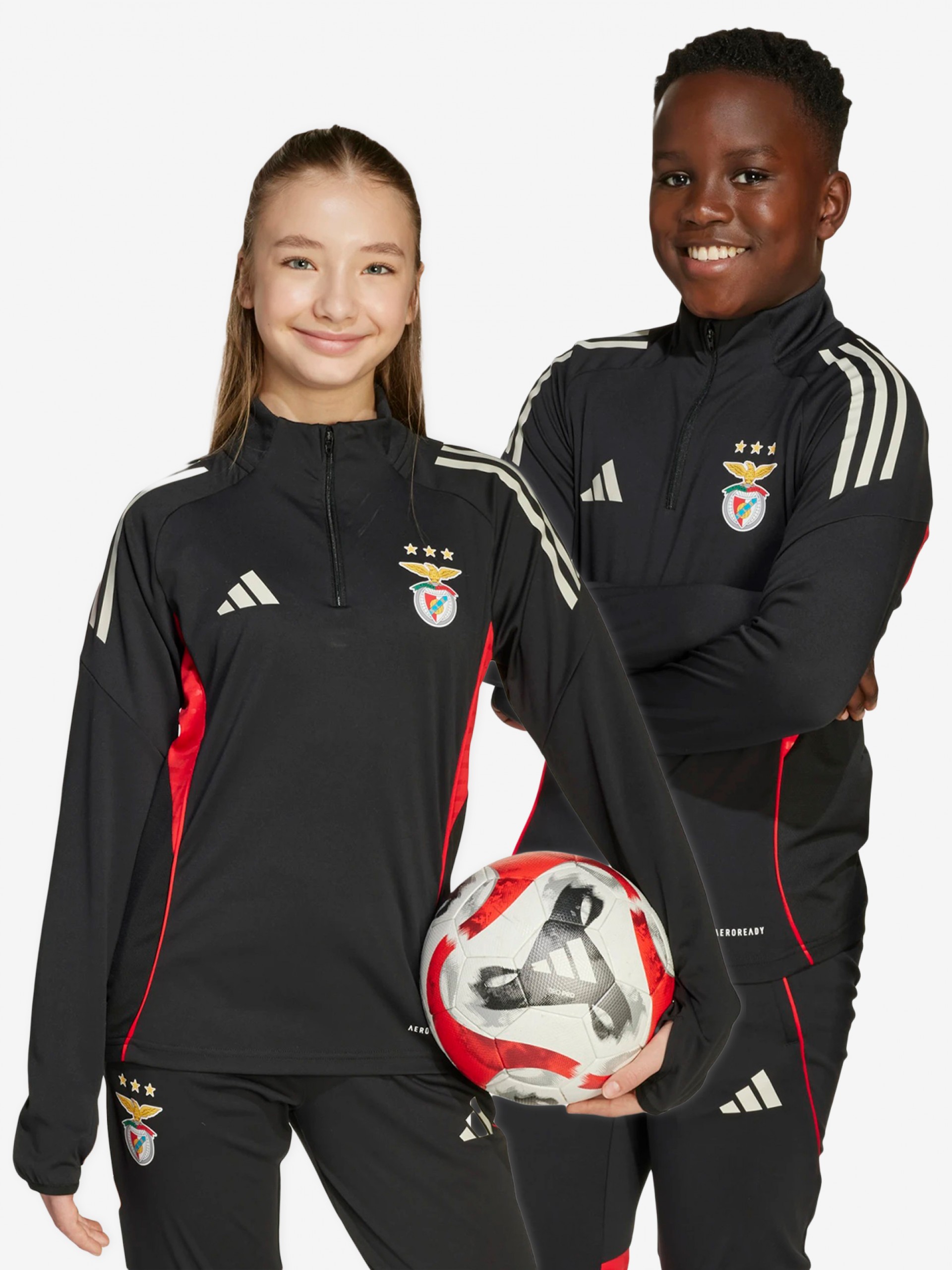 Adidas S. L. Benfica Tiro 25 Competition Junior 25/26 Training Zip Jersey