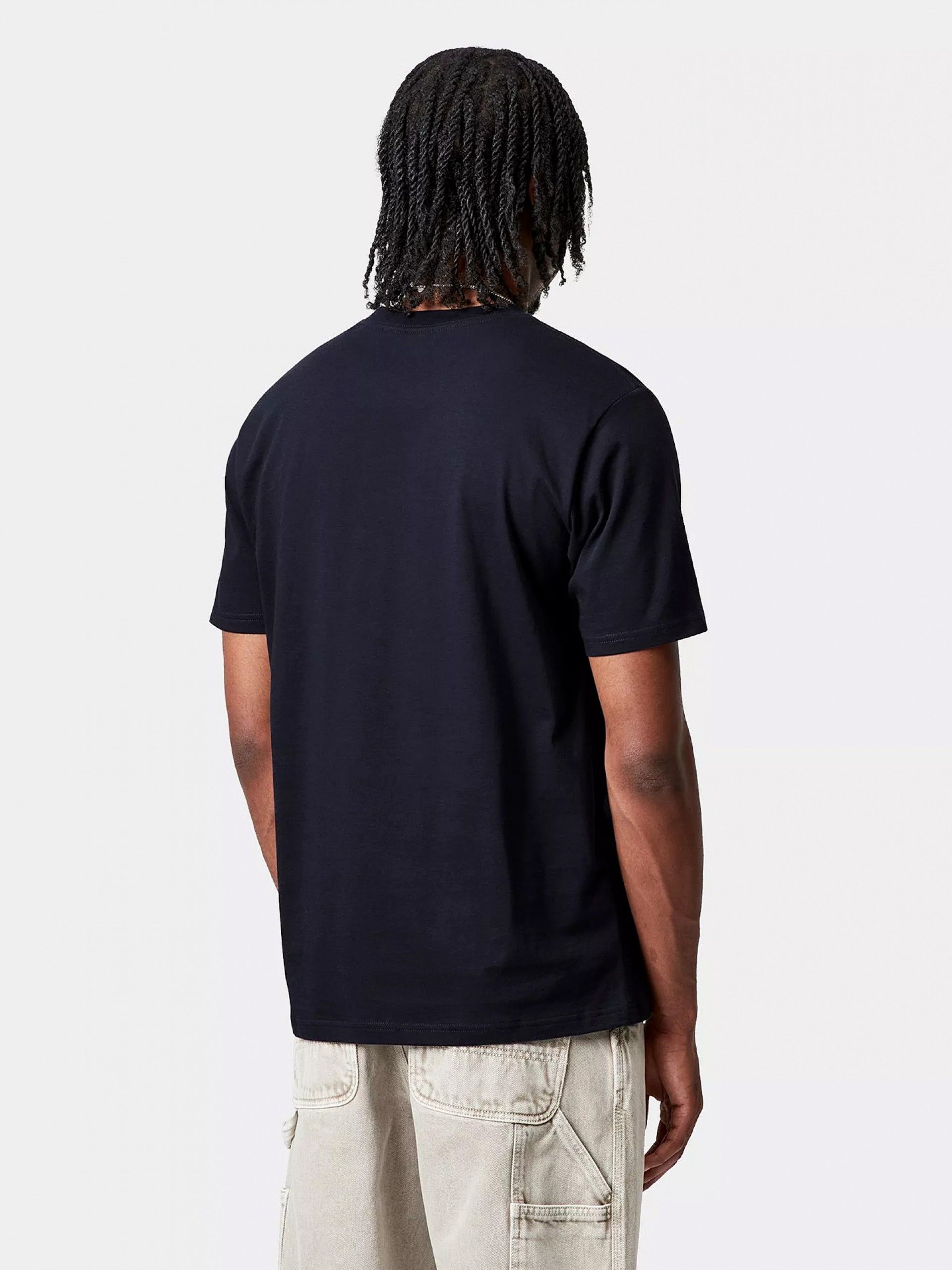 T-shirt Carhartt WIP Solar Chrome C-Logo Azul