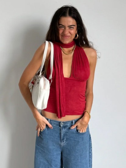 Susmies Poppy Isabela Red Top