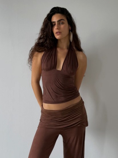 Susmies Poppy Isabela Brown Top