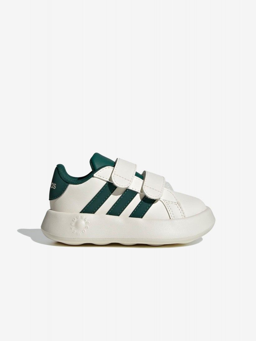 Sapatilhas Adidas Grand Court 2.0 CF I Bege e Verdes