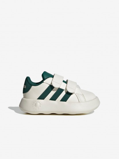 Adidas Grand Court 2.0 Beige Velcro Sneakers
