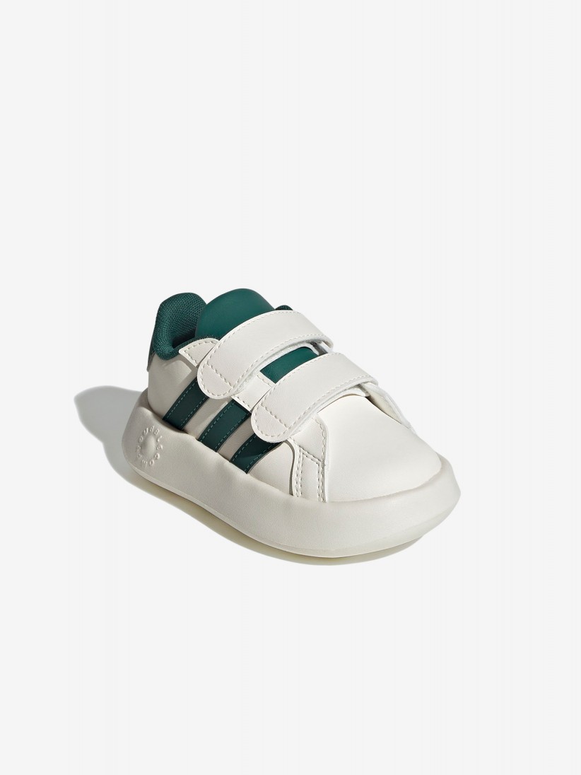 Sapatilhas Adidas Grand Court 2.0 CF I Bege e Verdes