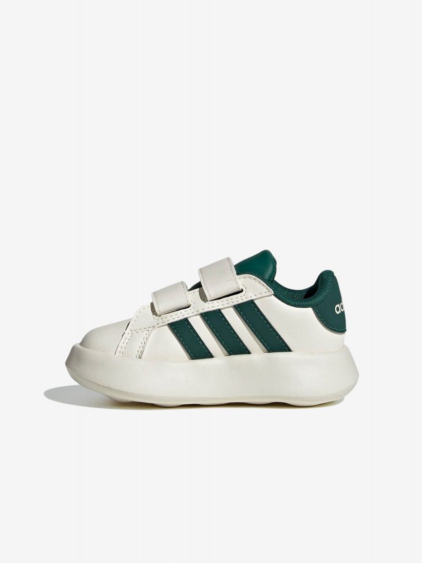 Sapatilhas Adidas Grand Court 2.0 CF I Bege e Verdes