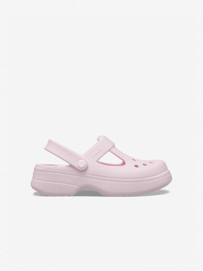 Sandlias Crocs Classic Mary Jane Toddler Rosa