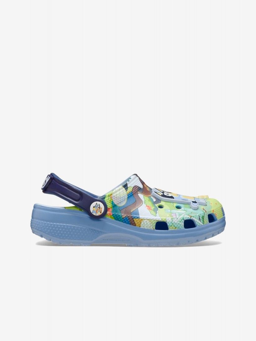 Sandlias Crocs Classic Bluey Kids Azuis