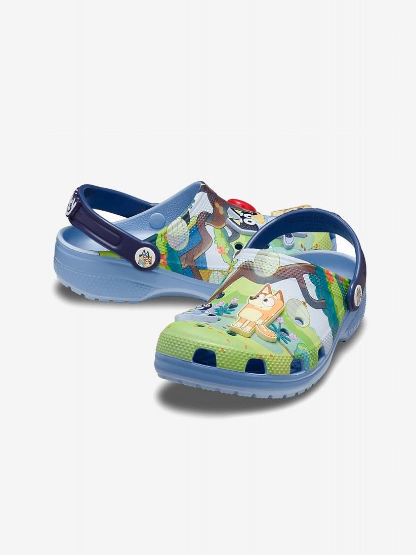 Sandlias Crocs Classic Bluey Kids Azuis