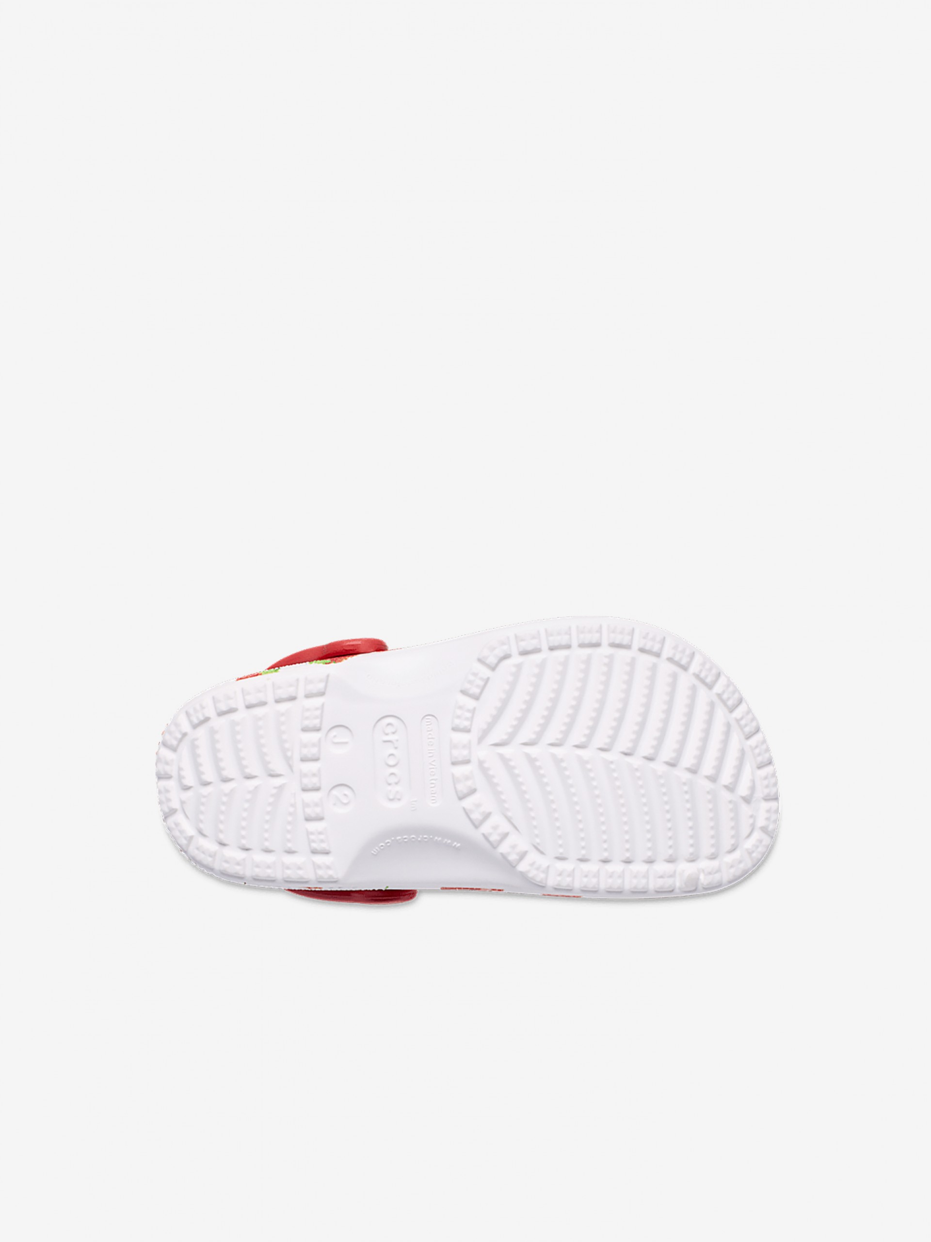 Sandalias Crocs Classic Fresh Fruits Toddler Blancas y Rojas