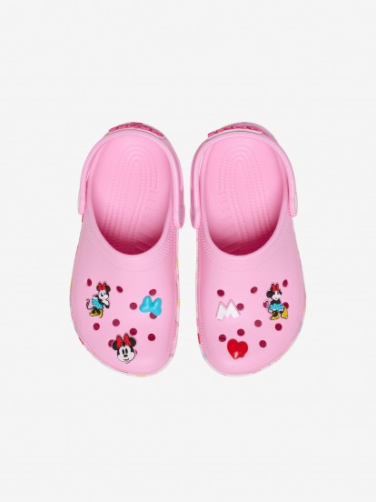 Sandlias Crocs Classic Minnie Disney Toddler Rosa