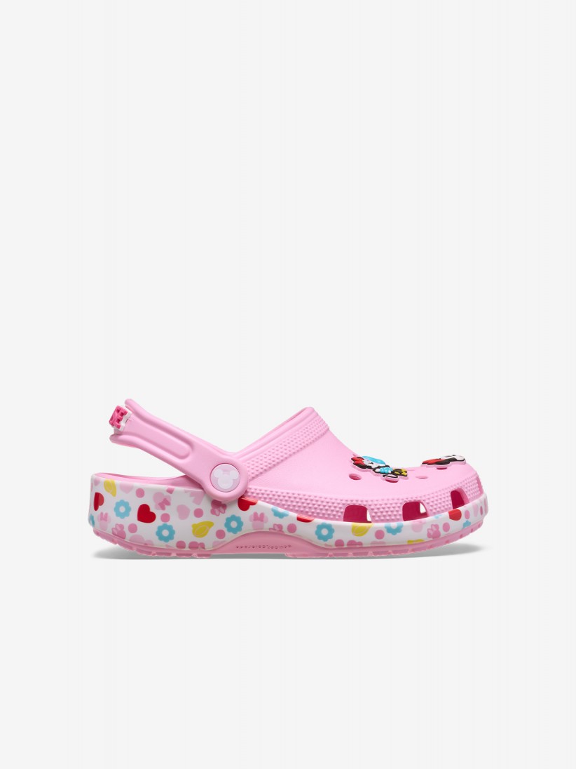Sandlias Crocs Classic Minnie Disney Toddler Rosa