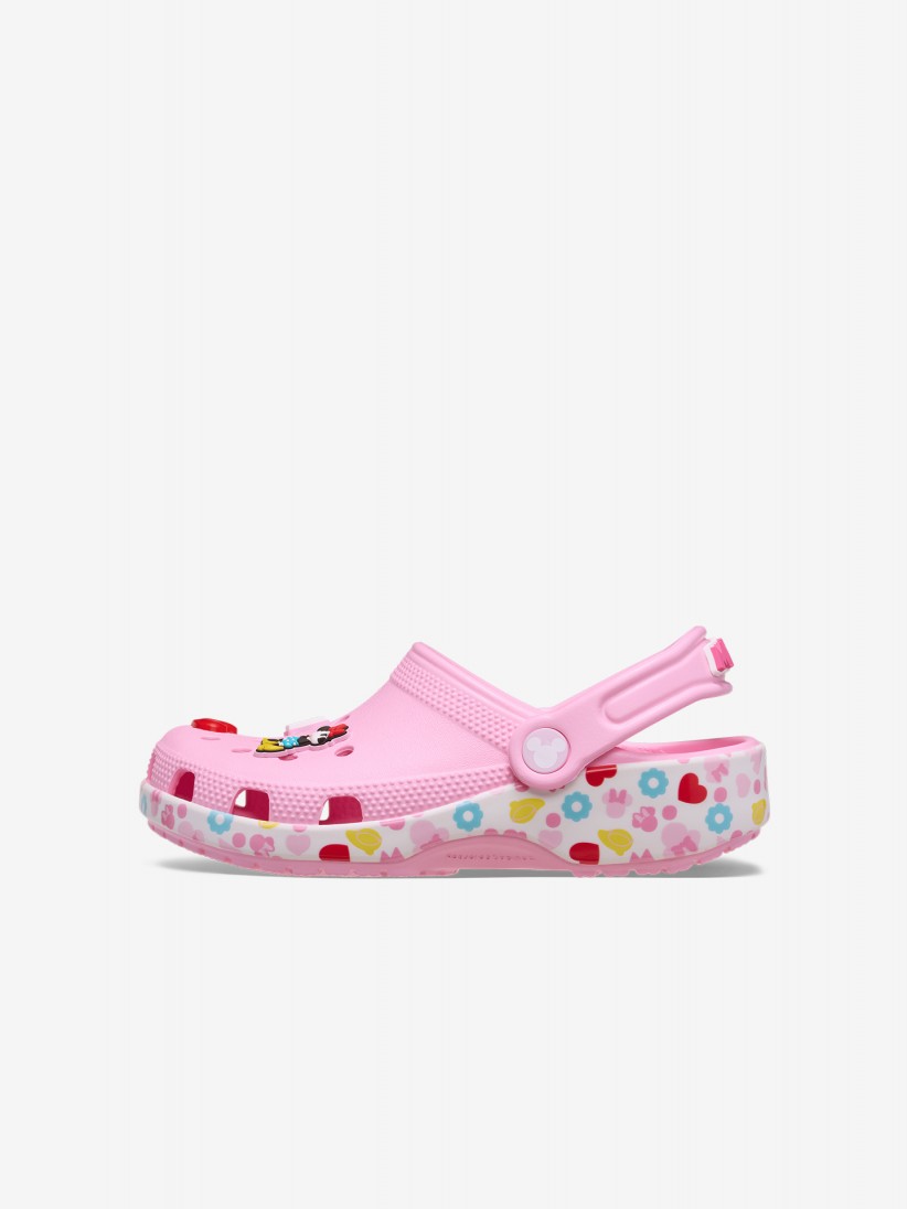 Sandlias Crocs Classic Minnie Disney Toddler Rosa