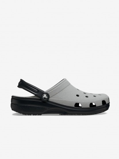 Crocs Classic Reflective Black and Grey Sandals