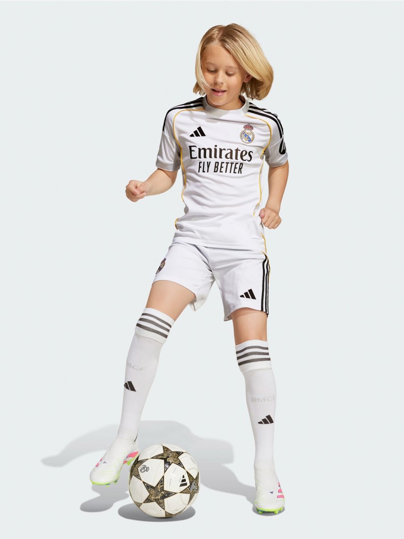 Adidas Real Madrid Home Junior 25/26 Kit