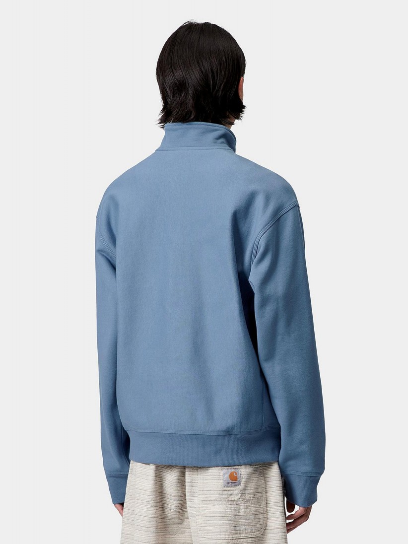 Sudadera con Cremallera Carhartt WIP American Script Azul