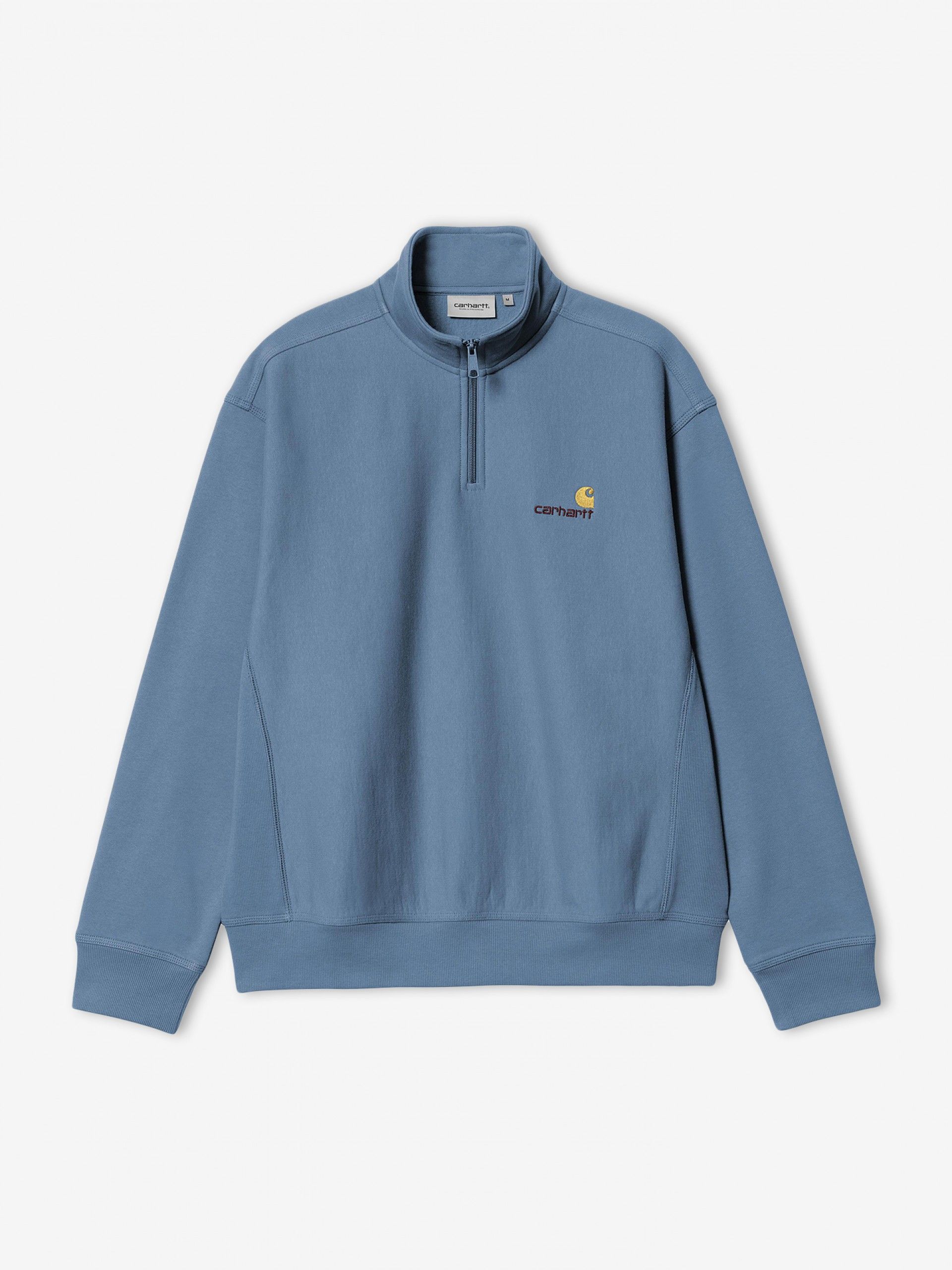 Carhartt WIP American Script Blue Zip Sweater