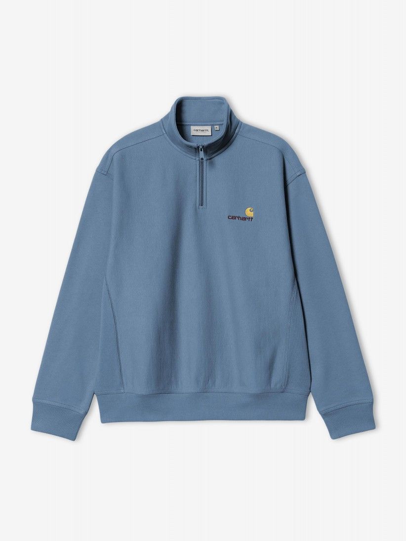 Sudadera con Cremallera Carhartt WIP American Script Azul