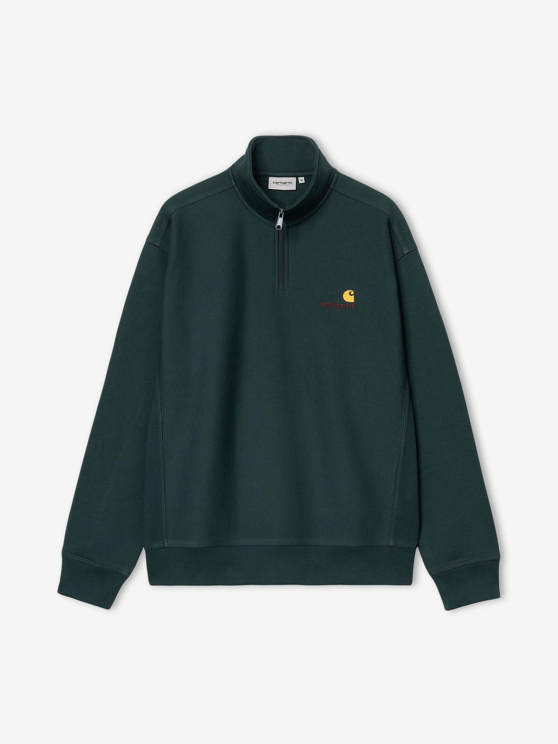 Camisola com Fecho Carhartt WIP American Script Verde