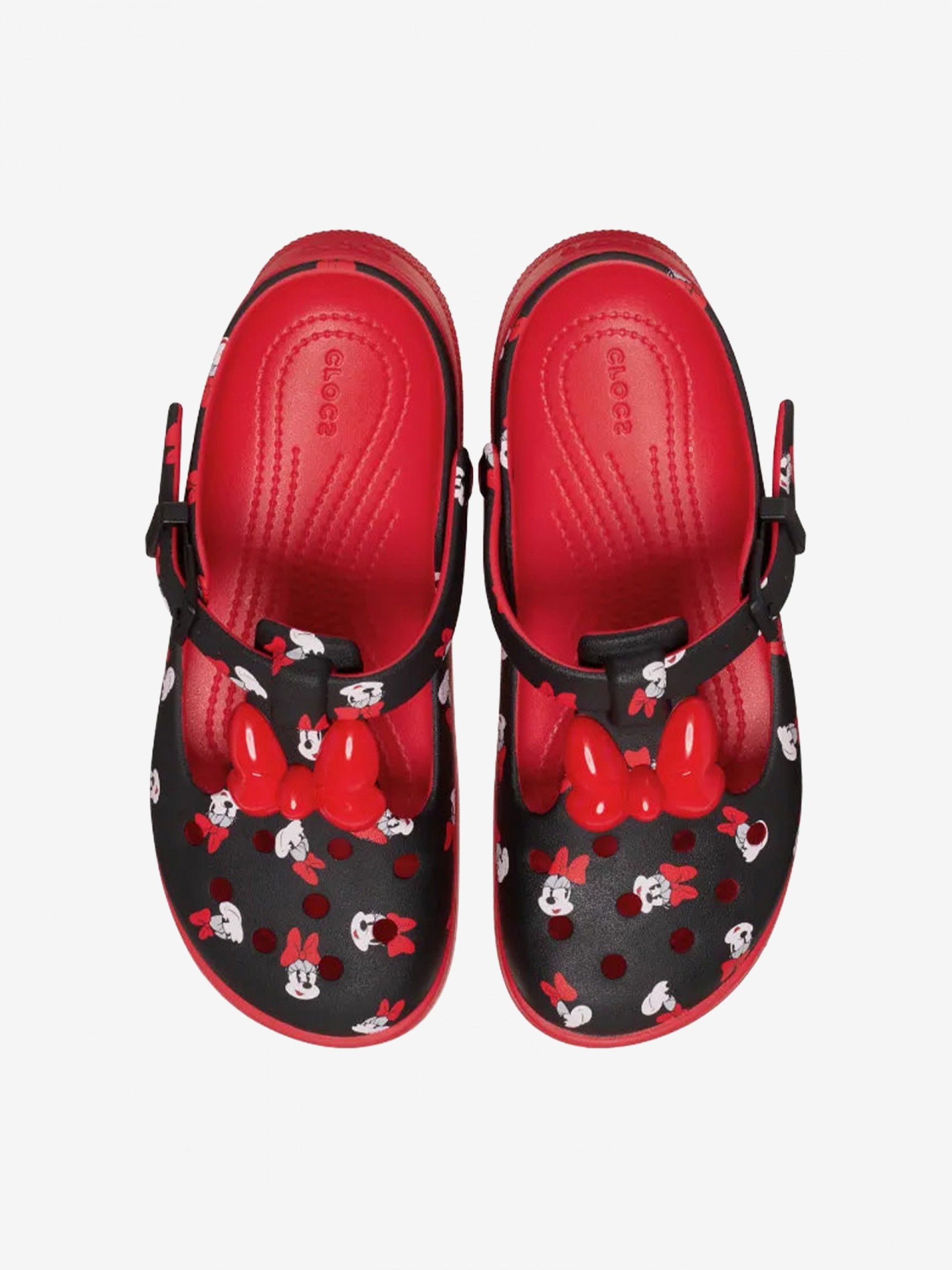 Sandálias Crocs Minnie Mouse Mary Jane Vermelhas