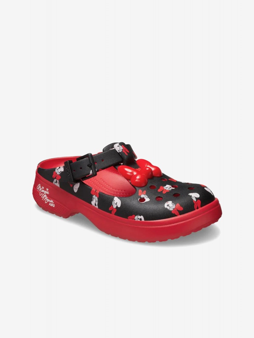 Sandlias Crocs Minnie Mouse Mary Jane Vermelhas