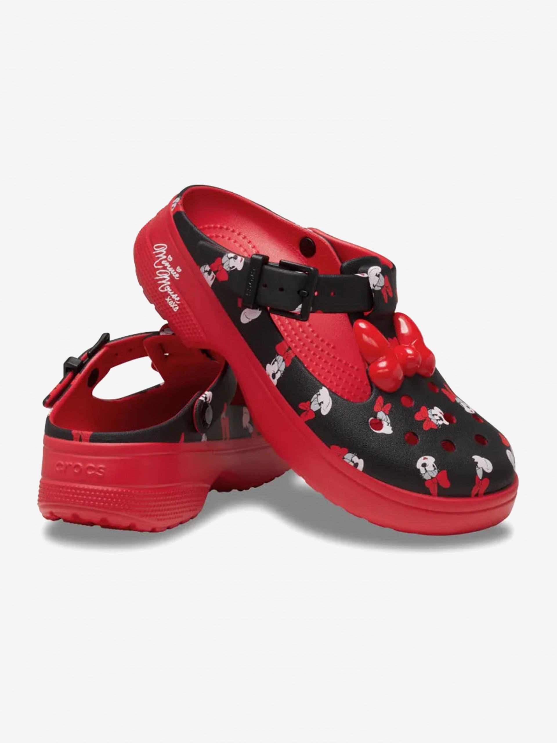 Sandálias Crocs Minnie Mouse Mary Jane Vermelhas