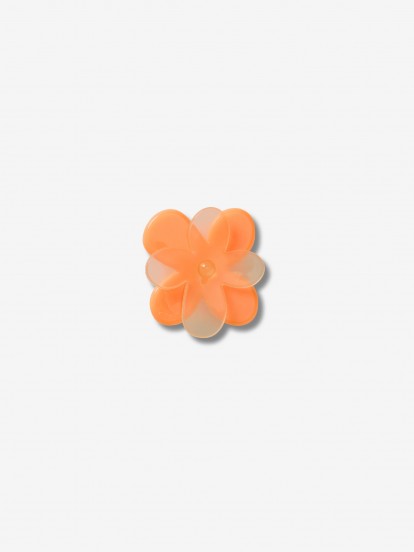 Pin Crocs Jibbitz Flor Naranja