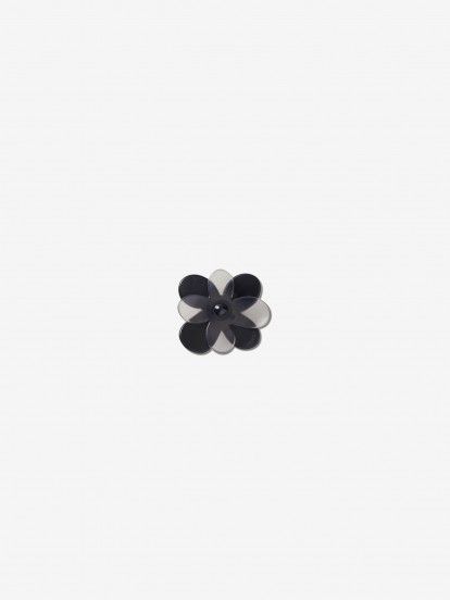 Pin Crocs Jibbitz Flor Negra