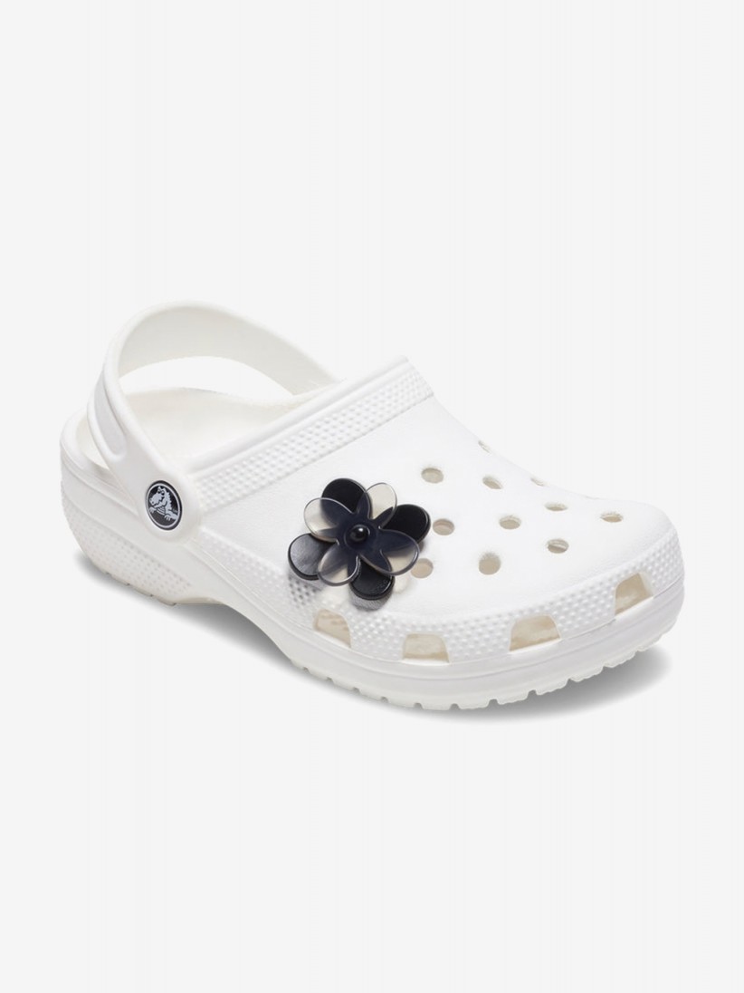 Pin Crocs Jibbitz Flor Preta