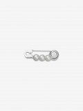Pin Crocs Jibbitz Alfinete Com Prolas Prateado