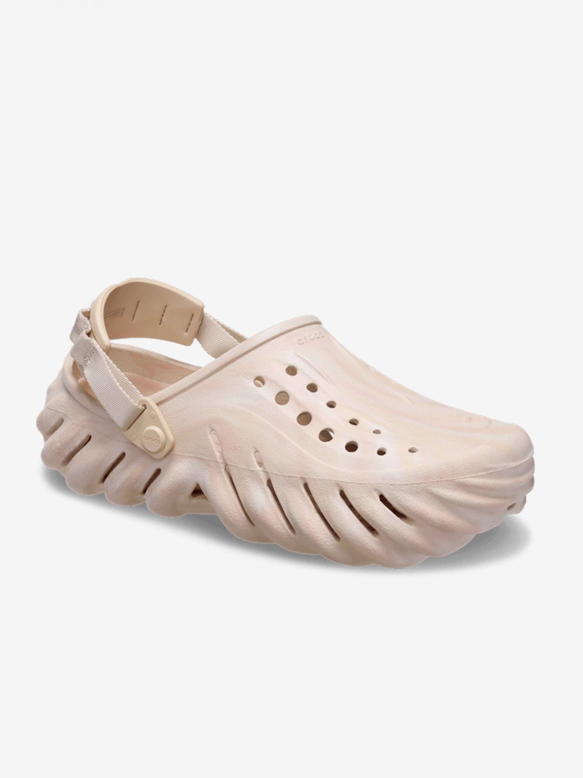 Sandálias Crocs Clog Echo Marbled Bege