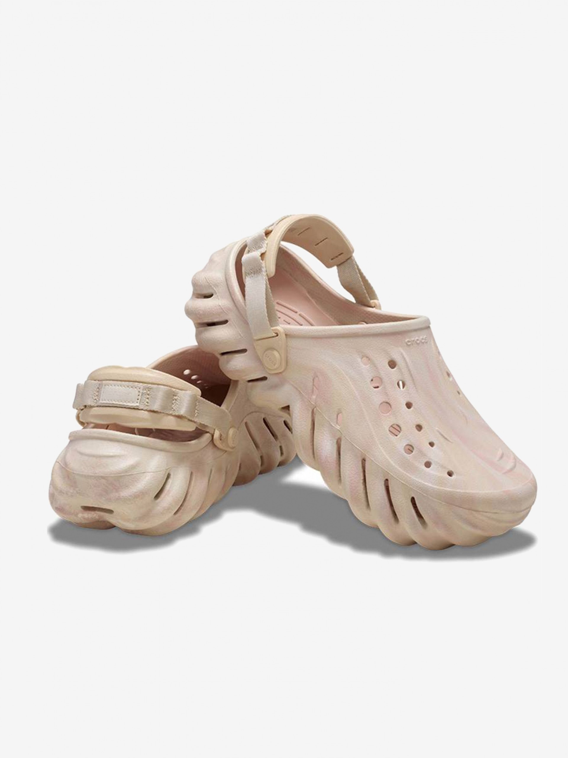 Sandálias Crocs Clog Echo Marbled Bege