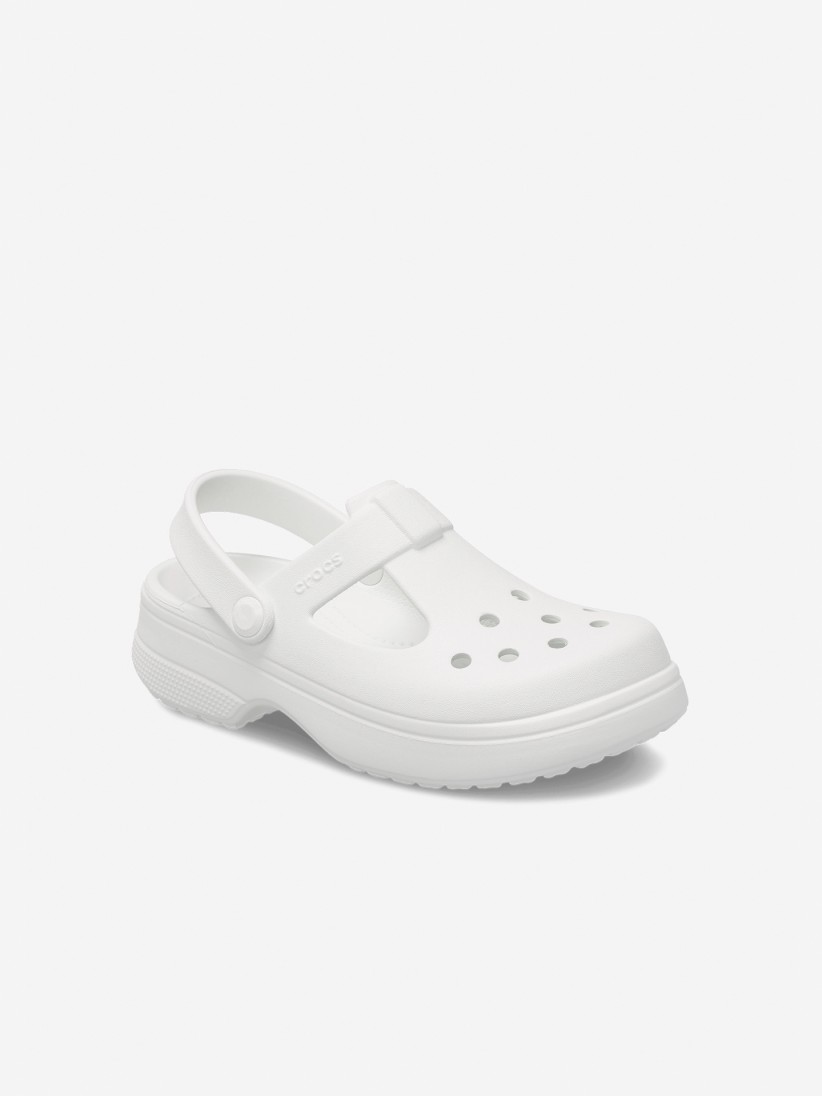 Sandlias Crocs Classic Mary Jane Toddler Brancas