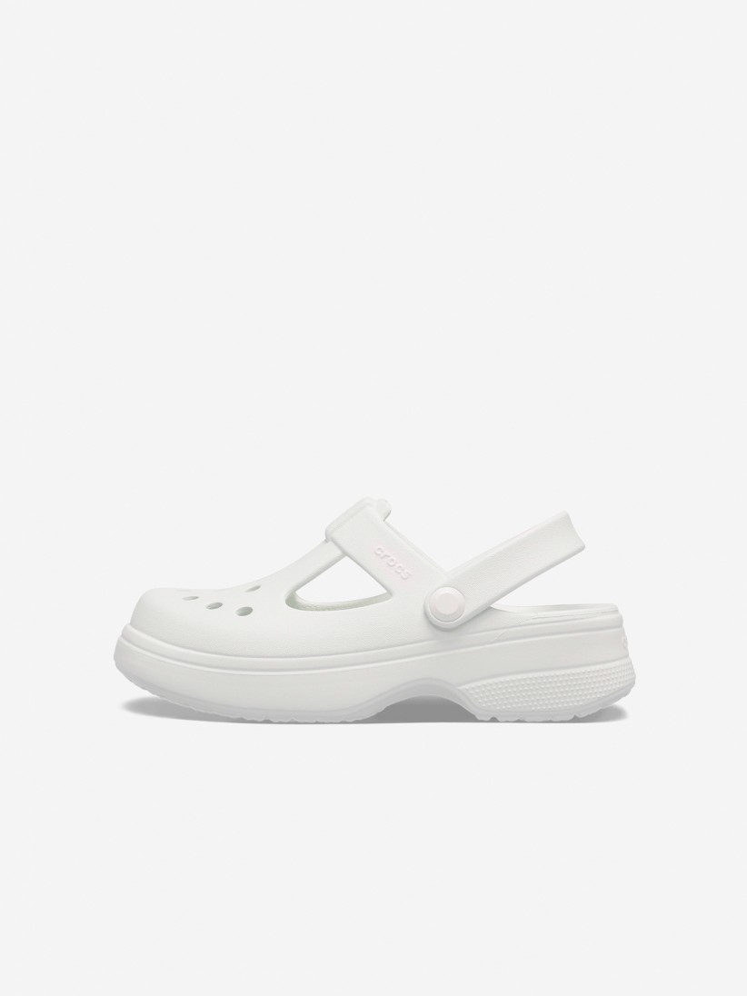 Sandlias Crocs Classic Mary Jane Toddler Brancas
