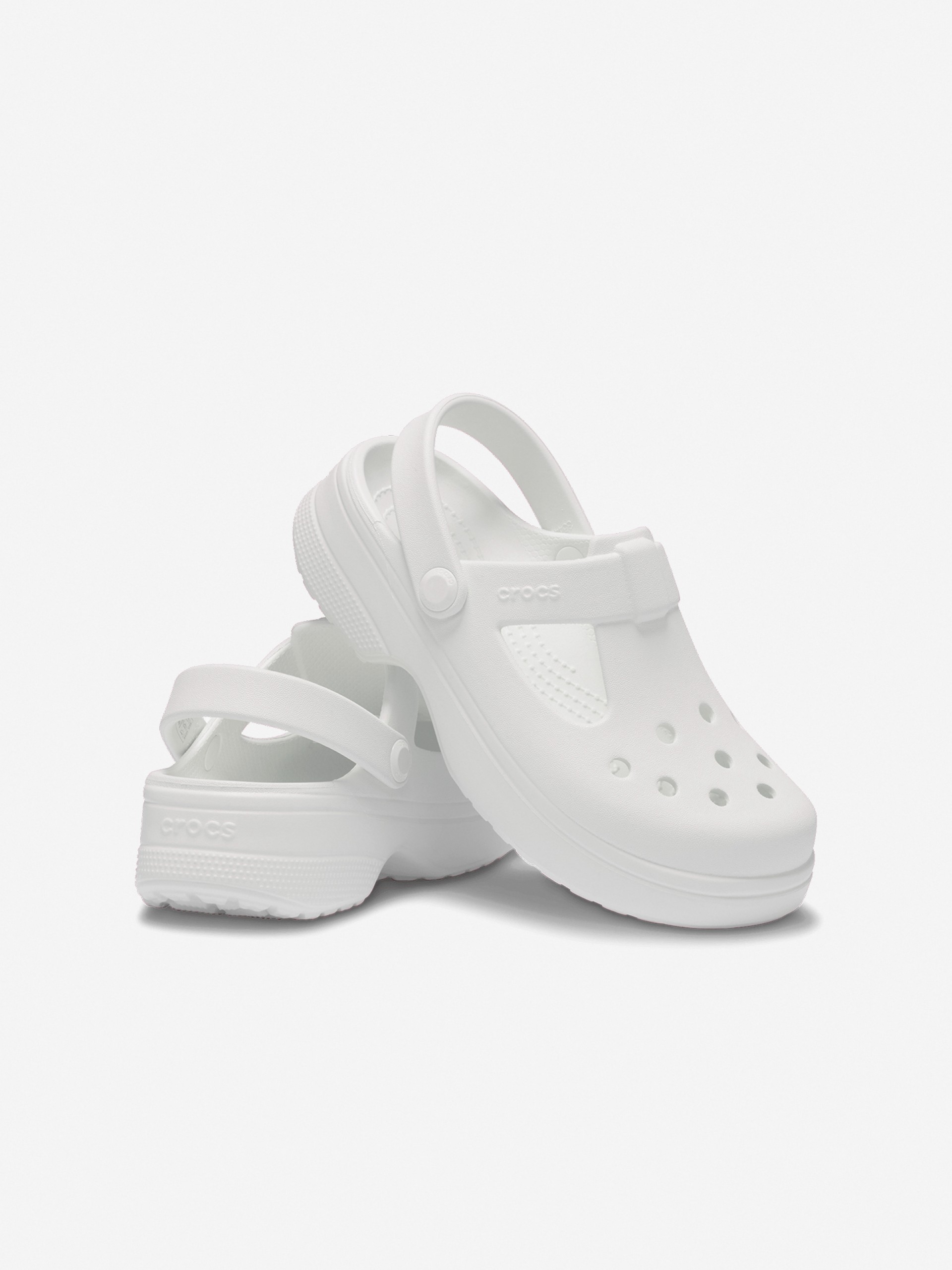 Sandálias Crocs Classic Mary Jane Toddler Brancas