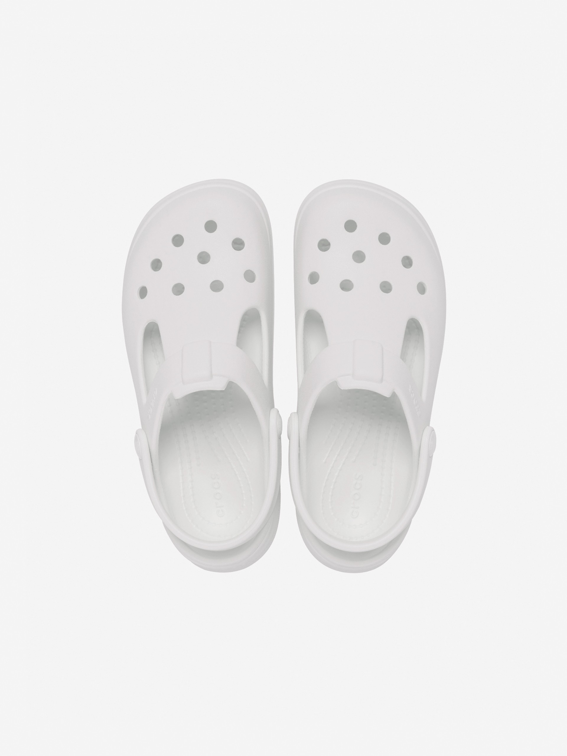 Sandálias Crocs Classic Mary Jane Toddler Brancas