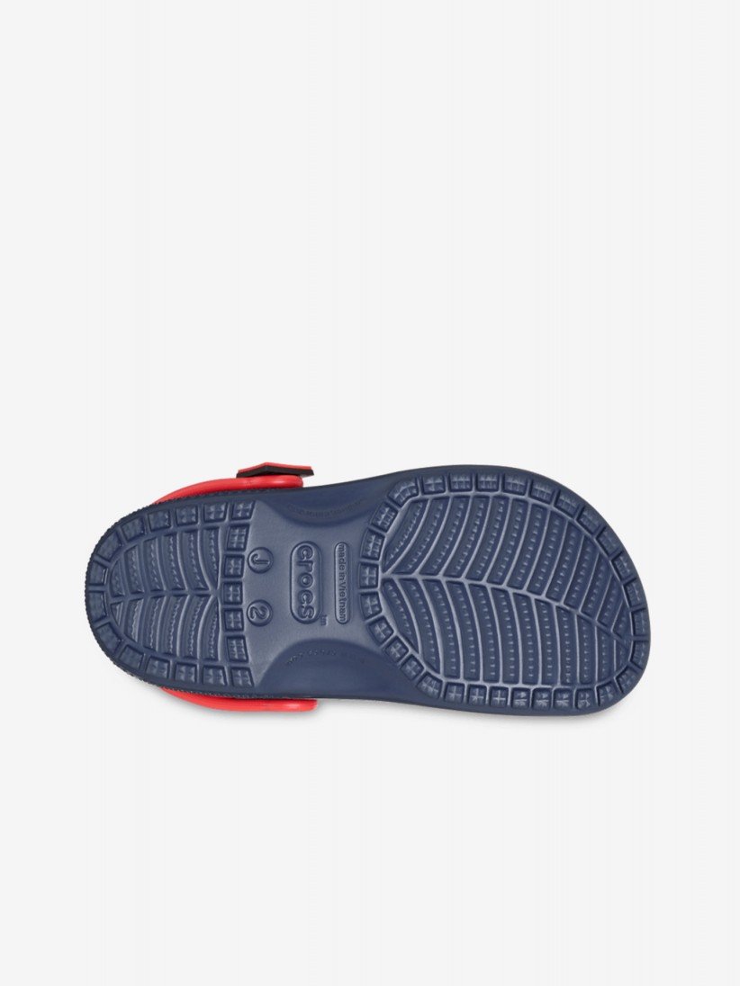 Sandlias Crocs Classic Super-Homem Kids Azuis