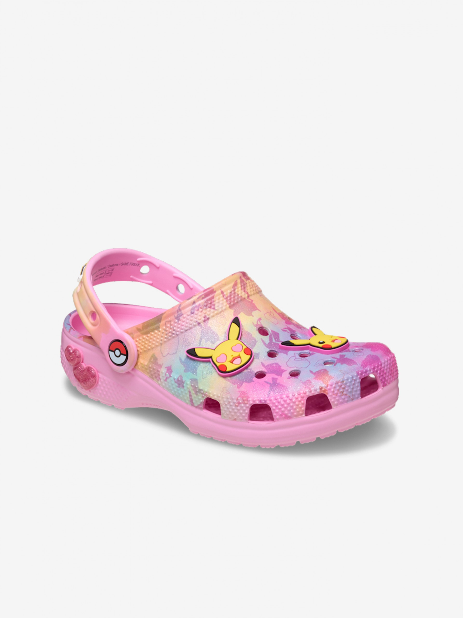 Crocs Classic Pikachu Kids Pink Sandals