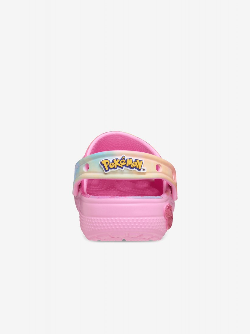 Sandlias Crocs Classic Pikachu Kids Rosa