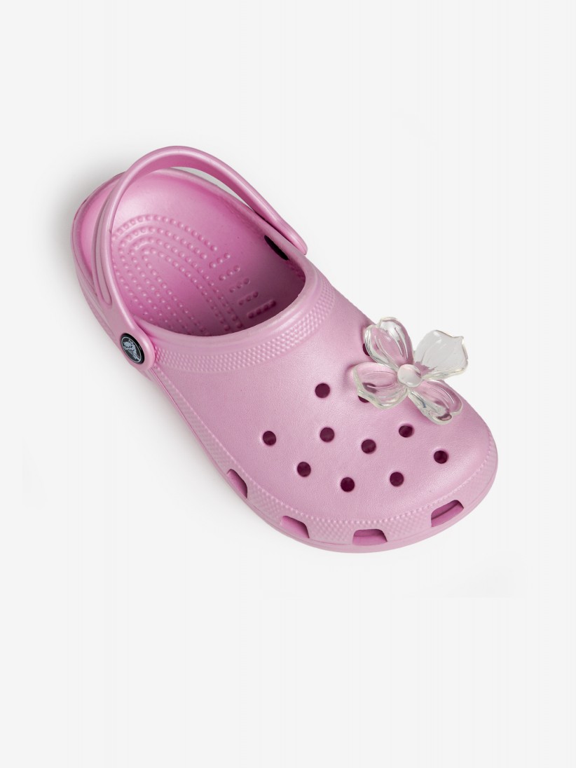 Pin Crocs Jibbitz Flor Transparente