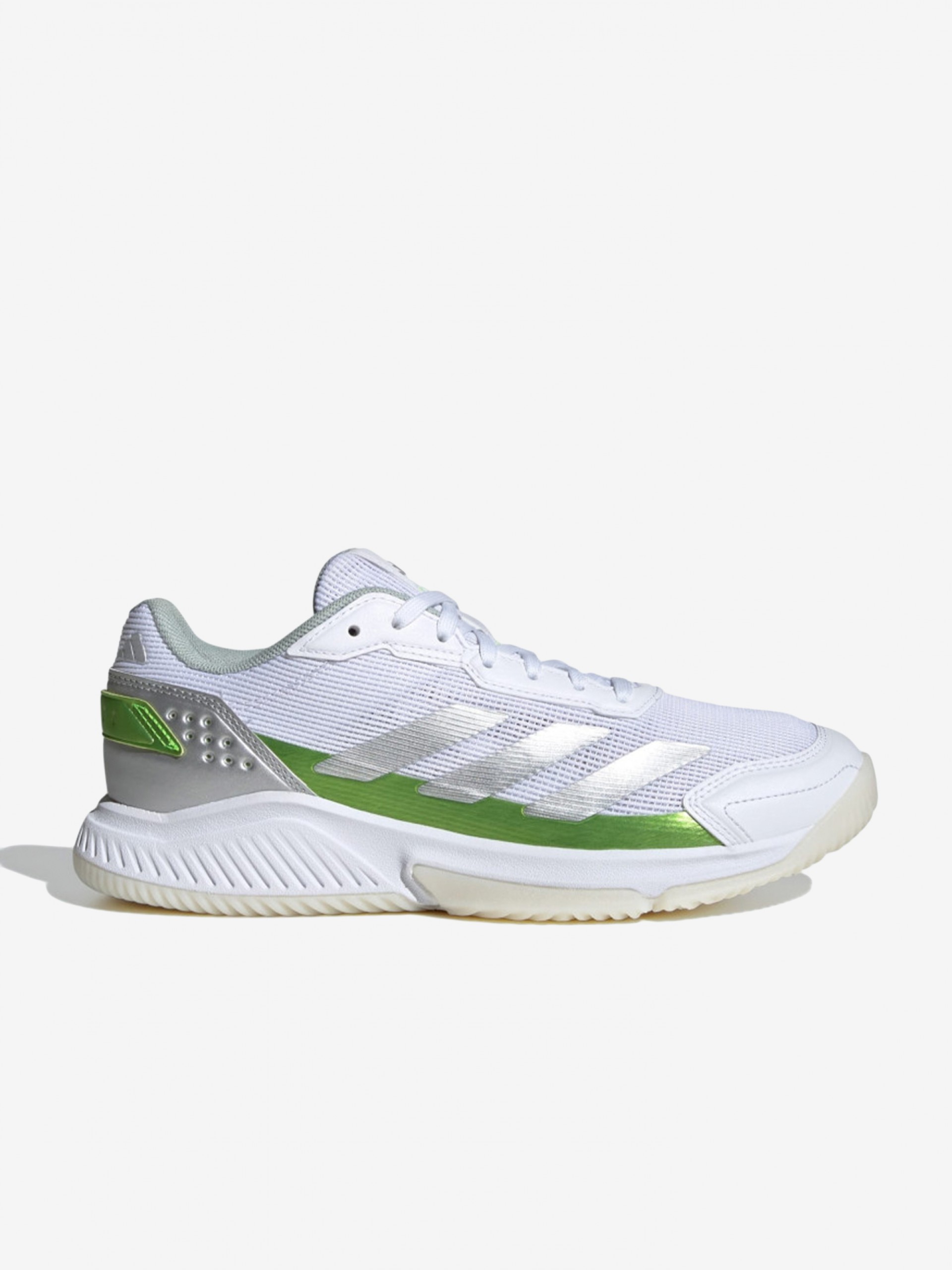 Zapatillas Adidas Courtquick Padel W Blancas y Verdes